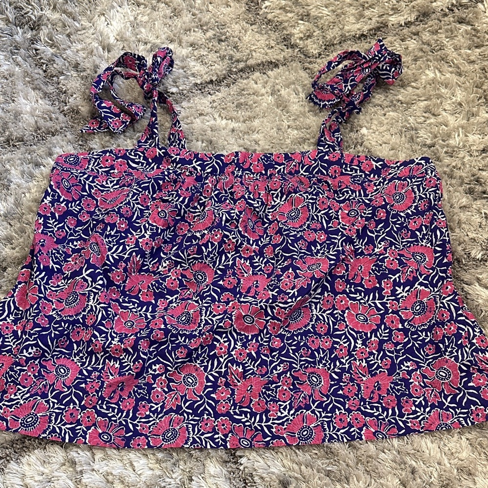 Floral Pink and purple Women's tank